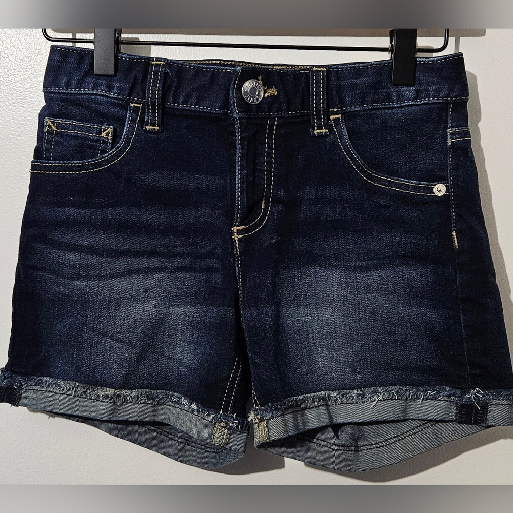Justice Dark Blue Jean Shorts girls 12